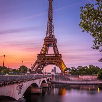 The Eiffel Tower on the Seine Downtown Paris France Canvas Photography Metal Print Wall Art Picture Home Decor Poster_11zon